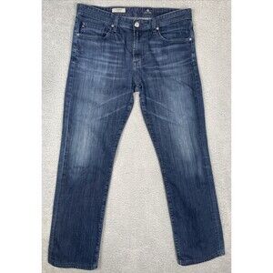 AG Adriano Goldschmied Protege Jeans Men 36x32 Blue Straight Stretch Denim USA